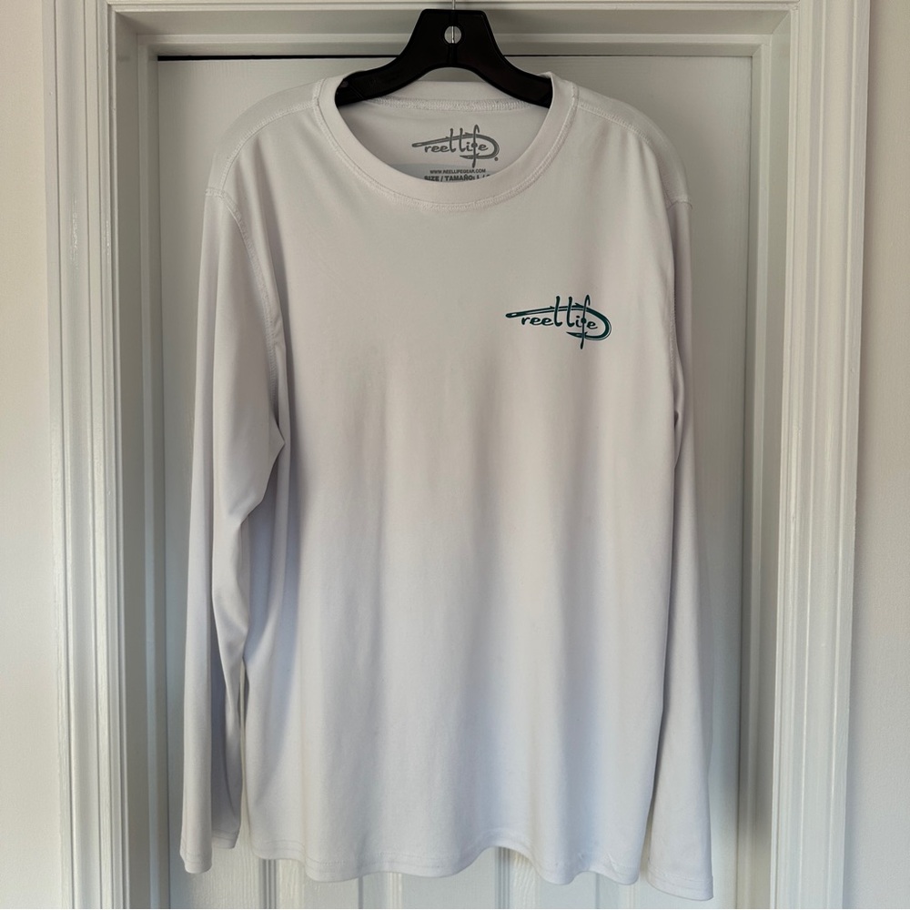 Reel Life UPF 50 Men’s Long Sleeve Fishing Shirt Moisture Wicking Sun Protection